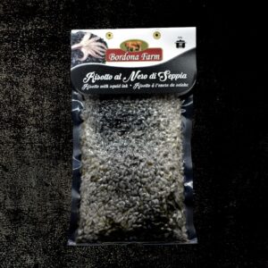 Preparato per risotto al nero di seppia con riso Carnaroli biologico
