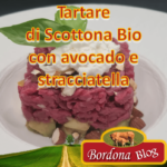 Tartare di Scottona Bio con avocado e stracciatella