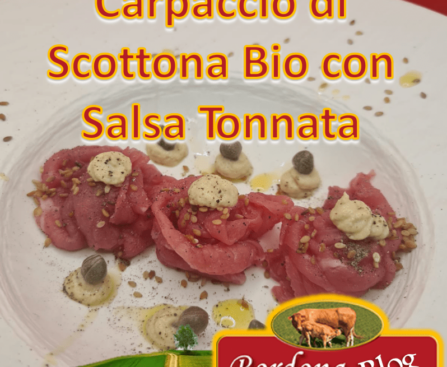 Il carpaccio di scottona bio con salsa tonnata