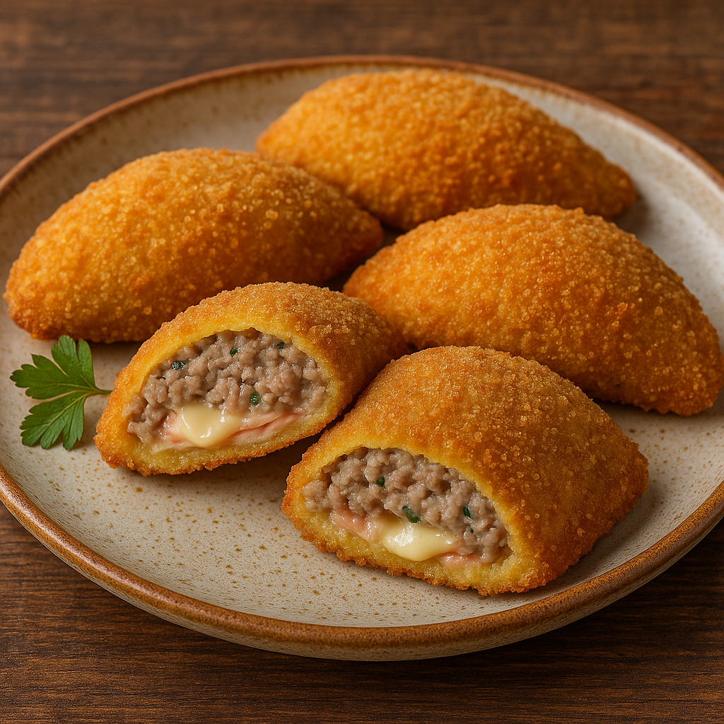 Panzerotti di carne trita ripieni – La nuova ricetta dello chef Ile